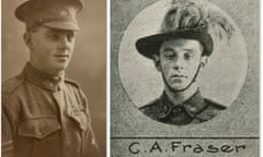 Black and white portraits of a young man in uniform