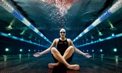 Rebecca Adlington Photoshoot<br>NOTTINGHAM, UNITED KINGDOM - SEPTEMBER 07: World and Olympic Champion Swimmer Rebecca Adlington poses for an underwater portrait during a photo session on September 7, 2011 in Nottingham, England. (Photo by Clive Rose/Getty Images for British Gas)