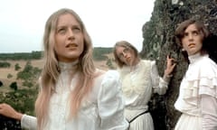 Anne Louise Lambert, left, in the 1975 film version of Picnic at Hanging Rock