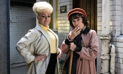 Jaime Winstone plays Barbara Windsor and Zoe Wanamaker plays Joan Littlewood in the BBC1 biopic Babs.