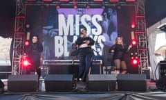 Miss Blanks performs at Laneway festival in Sydney.