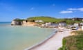 Hotel and the beach at Freshwater Bay