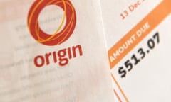 An Origin power bill