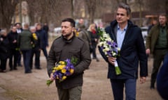 Volodymyr Zelenskiy and Kyriakos Mitsotakis