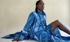 Caster Semenya shot in Johannesburg, South Africa, October 2023. Portraits by Alice Mann, Styling by Thomas Van Dyk, Hair &amp; Make up: Alex Botha, Styling Assistant: Jade Ayla. Overcoat, shirt and trousers by Thebe Magugu; Sandals by Europa Art; Jewellery Caster's own.