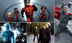 superheroes The Dark Knight
Thor: The Dark World
The Incredibles
Watchmen