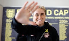 Steph Houghton pictured in May at England’s pre-Euro 2022 training camp.