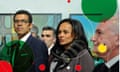 Isabel dos Santos with her husband, the art collector Sindika Dokolo, left, at the opening of an exhibition in Porto in 2015