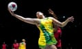 Australia's Donnell Wallam and Uganda's Christine Nakitto compete during a 2024 Nations Cup group match in Leeds