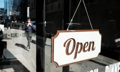 an "open" sign