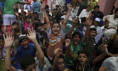 The return of the Mercurials ... Pakistani supporters celebrate in Lahore.