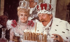 Anna Quayle and Gert Fröbe in Chitty Chitty Bang Bang, 1968, her big-screen break.