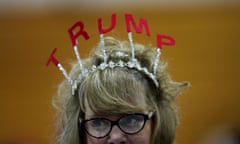 A supporter of U.S. Republican presidential candidate Donald Trump attends a campaign rally in Cadillac, Michigan, March 4, 2016. REUTERS/Jim Young