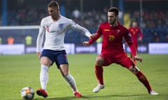 Ross Barkley in action against Montenegro