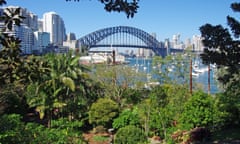 Sydney Harbour Bridge seen from Wendy's Secret Garden.