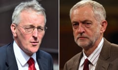 Shadow foreign secretary Hilary Benn and Labour leader Jeremy Corbyn