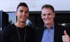Alistair Edwards with Cristiano Ronaldo in 2016 during the Portuguese star’s days at Juventus.