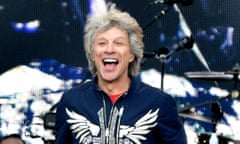 Jon Bon Jovi performing with Bon Jovi at Anfield.