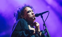 Singles-minded … Robert Smith of the Cure at Bestival.