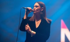 Nadine Shah performing at the All Points East festival, London, 30 August 2021.