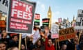 Students Demonstrate Over Tuition Fees in London<br>LONDON, ENGLAND - NOVEMBER 19 : Thousands of students attend a march against tuition fees and spending cuts in London, England on November 19, 2014. (Photo by Tolga Akmen/Anadolu Agency/Getty Images)