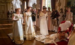 From left: Nicola Coughlan, Harriet Cains, Bessie Carter and Polly Walker in Bridgerton.