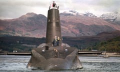 The Trident-class nuclear submarine Vanguard