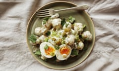 Rosie Birkett’s egg, potato and gherkin salad.