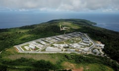 A general view of the Australian Immigration Detention Centre on Christmas Island