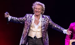 Rod Stewart performing in Melbourne earlier this month.