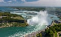 aerial view of Niagara Falls