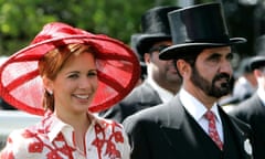 Dubai's Sheikh Mohammed bin Rashid al-Maktoum and his wife Princess Haya during their marriage.