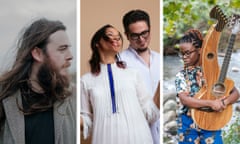 From left: John Francis Flynn; Rhiannon Giddens and Francisco Turrisi; Yasmin Williams.