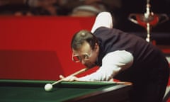 Dennis Taylor<br>May 1985: Dennis Taylor of Northern Ireland in action during the Embassy World Snooker Championship Final at the Crucible Theatre in Sheffield, England. Taylor beat Steve Davis 18-17 in a dramatic black ball finish. Mandatory Credit: Adrian Murrell /Allsport