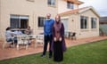 Sharon Hussein with her husband Ahmad Abdukl Galil and their sons Nooredeen, Yusuf and Amin in Sydney’s west. Hussein says her local Muslim community will take part in virtual events this Eid to create a sense of connection