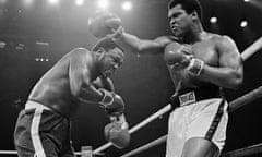 Joe Frazier and Muhammad Ali in action during the ‘Thrilla in Manila’