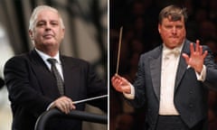 Composite: Conductors Daniel Barenboim, left, and Christian Thielemann