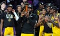 The Los Angeles Lakers lifted the NBA Cup after beating the Indiana Pacers in the final