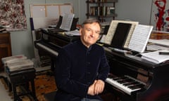 Stephen Hough photographed at his studio in north London