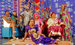 Les Amazones d’Afrique: left to right, Mariam Koné, Nneka, Mouneissa Tandina, Rokia Koné, Mariam Doumbia, Pamela Badjogo, Kandia Kouyaté and Mamani Keïta.