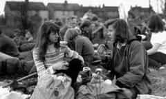 A CND Demo at Aldermaston in 1958.