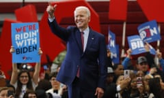 Joe Biden<br>Democratic presidential candidate former Vice President Joe Biden speaks during a campaign rally at Renaissance High School in Detroit, Monday, March 9, 2020. (AP Photo/Paul Sancya)