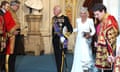 King Charles III and Queen Camilla after the state opening of  parliament earlier this month