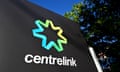 Centrelink signage is seen in Brisbane