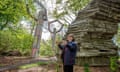 Installation View, 'quarry', Jupiter Artland, Edinburgh, UK, 2018 © Phyllida Barlow Courtesy the artist and Jupiter Artland, Edinburgh Photo: Anna Kunst