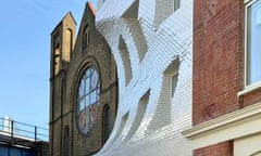 Office block with semi circular gouged front, Union Street, London