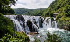 The Štrbački buk waterfall on the River Una marks the Bosnia- Croatia border.
