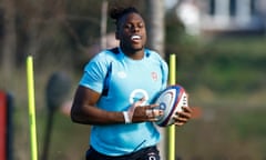 England's Maro Itoje during training