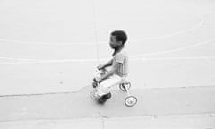 Boy on a tricycle