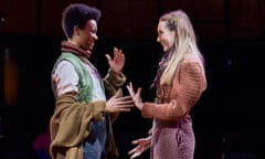 Leah Harvey, left, as Rosalind and Rose Ayling-Ellis as Celia in As You Like It.